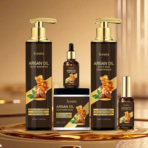 OEM/ODM Moroccan <b>Argan</b> <b>Oil</b> Hair Care Set <b>Shampoo</b> <b>Conditioner</b> Serum Essence Nourishingmask Smooth Shiny Hair Wholesale - Product Image 3