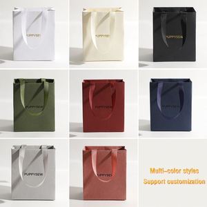 Customized Luxury Recyclable Embossing Printed Design Special Texture <b>Paper</b> <b>Bag</b> Makeup Package Cosmetic Gift <b>Bag</b> - Product Image 2