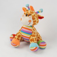 Vente directe de manufacture pour jouet girafe en peluche personnalisé pour enfants tissu 100% polyester avec remplissage en coton PP occasion d'anniversaire