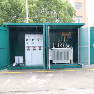 Poste de transformation de type boîtier pour éclairage public, appareillage de commutation préfabriqué moyenne tension, transformateur combiné, métal IP65 extérieur, câble en acier ZY - Product Image 3