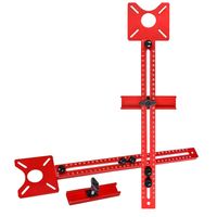 Machine de perçage circulaire auxiliaire en alliage d'aluminium Yanjin pour le travail du bois, outil de positionnement réglable pour le fraisage de trous, modèle 33