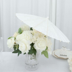 Ombrello Parasole in Legno per Decorazioni Matrimoniali con Telaio in Fibra di Vetro e Stampa Personalizzata per Ospiti, <span class=keywords><strong>Sposi</strong></span> e Sposa - Product Image 1