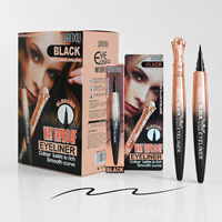 Eyeliner Liquide Noir Imperméable à Pointe Fine et Courbe Lisse – Vente en Gros, Fourniture en Vrac, Maquillage Professionnel pour les Yeux, Stylo Eyeliner
