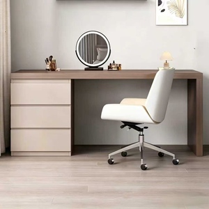 Minimalist Wooden <b>Desk</b> With Integrated Cabinet Home <b>Computer</b> <b>Desk</b> Modern Bedroom With Drawers Study <b>Desk</b> Office <b>Desk</b> - Product Image 6