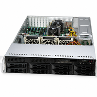 Supermicro CSE-LA25TQC-R609LP Chassis Server Rak 2U 8-Bay SAS SATA Hot Swap 3x80mm Kipas 600W 650W Catu Daya Redundant OEM 2U