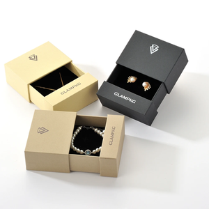 Custom Logo Luxury Square Paper Universal Jewelry Packaging <b>Box</b> Sliding <b>Gift</b> <b>Box</b> Ring Necklace <b>Earrings</b> Personalized OEM ODM - Product Image 1