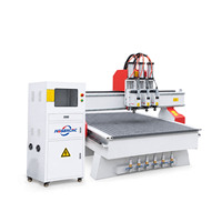 Machine de fraisage CNC industrielle Jinan Mosencnc 1325 avec 1 entraînement 3 axes |   Équipement de travail du bois multi-têtes