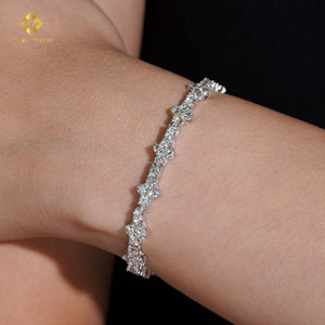 Pulsera de Lujo para Boda, Estilo Tenis, 3mm, Plata de Ley S925, Hip Hop, con Diamantes Cultivados en Laboratorio y Certificado IGI - Product Image 2