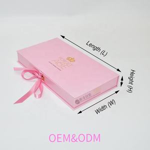 Boîte rigide en carton avec impression personnalisée, feuille d'or, estampage à chaud, LOGO, boîte cadeau cosmétique à fermeture magnétique avec rabat et insert en velours - Product Image 2