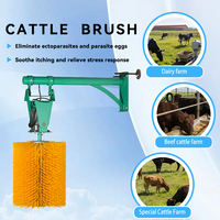 Brosse corporelle pour bétail à poils rigides, conception de rouleau rotatif entièrement automatique, ne perd pas ses poils