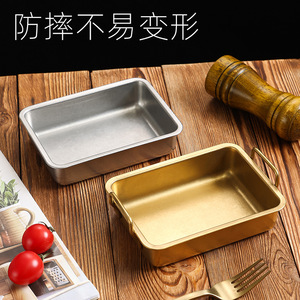 304 Stainless Steel <b>Snack</b> <b>Tray</b> With Handles For Restaurant Use Commercial Grade Dishwasher Safe - Product Image 4