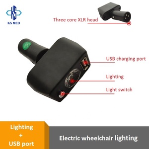 Accessoire de lumière LED et de charge USB KSL-01 pour fauteuil roulant électrique, pièces électriques de haute qualité, lumière et charge USB - Product Image 3