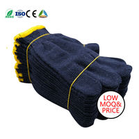 Gants à tricoter en fil de coton blanc à prix d'usine Gants de travail sûrs à faible quantité minimale de commande pour la protection du travail et le travail de jardinage en Chine