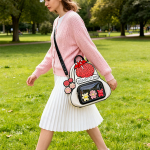 Mochila ITA de Diseño Personalizado con Panel Transparente y Placa de Exhibición para Muñecas con Contorno Único - Product Image 1