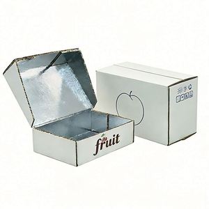 Customizable Eco-Friendly Recyclable Thermal Insulated Aluminum Foil Lined Corrugated Mailer Box Four-Color/Hot Stamping Logo - Product Image 2