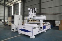 Routeur CNC linéaire ATC GC1325ATC 3 axes 4x8 avec certification CE pour la fabrication de portes et d'armoires en bois