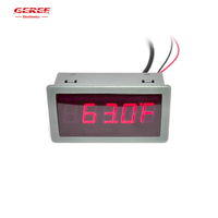 Medidor de Temperatura para Gabinete YM5135T-D, Pantalla Digital de 0.56 Pulgadas, Rango de -67~+257F, Cabezal con Sensor Impermeable DS18B20, Termómetro para Automóvil