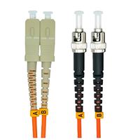 Factory Price Data Center Multimode OM1 OM2 SC ST Duplex 2/3mm Fiber Patch Cable | High Speed FTTH Indoor OFNR Cabling 1 Year