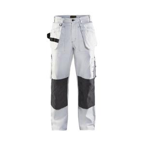 BLAKLADER - 153112101098D108 Pantalones de pintor Blanco/Gris oscuro-EAN 7330509755228 PANTALONES DE TRABAJO DE CARGA - Product Image 1