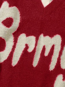 Maglione Casual Stile College Personalizzato per Coppie, 100% Cotone, Maniche Lunghe, Collo <span class=keywords><strong>POLO</strong></span>, Lavorazione Jacquard, <span class=keywords><strong>Pullover</strong></span> per Uomo - Product Image 5