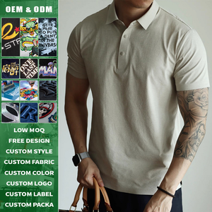 Polo para Hombre con Textura Refrescante, de Seda Helada, Sin Arrugas, Sin Costuras, con Cuatro Broches, de Secado Rápido y Antibacteriano, Ideal para Verano - Product Image 2