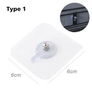 Pegamento de PVC fuerte <span class=keywords><strong>para</strong></span> pared de clavos, ganchos de pared sin costuras <span class=keywords><strong>para</strong></span> cocina, <span class=keywords><strong>baño</strong></span>, impermeable, duradero, transparente, Colgador de gancho de tornillo - Product Image 5