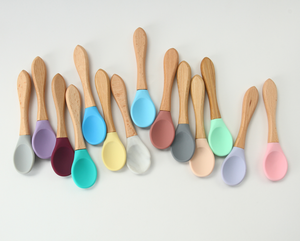 En Oferta, Cuchara y Tenedor de Silicona, Bolsa Misteriosa con 1 Bolsa de 50 Piezas en Promoción, Seguridad 100%, Grado Alimenticio Libre de BPA, 50 Piezas de Silicona Mixta para Bebés - Product Image 2