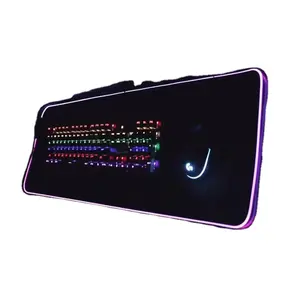 New Popular Led Soft Extra Extended Large Computer Keyboard And Mouse Mat Rgb Gaming Cartoon Mouse Pad With 4 Port Usb Hub