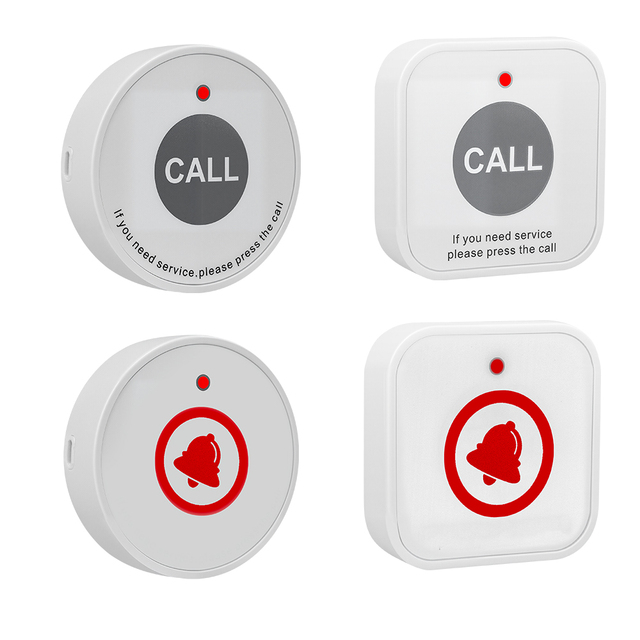 Wireless Patient Call Bell System with Call Buttons for Clinics, Nursing Homes, Nurse Stations & Restaurants