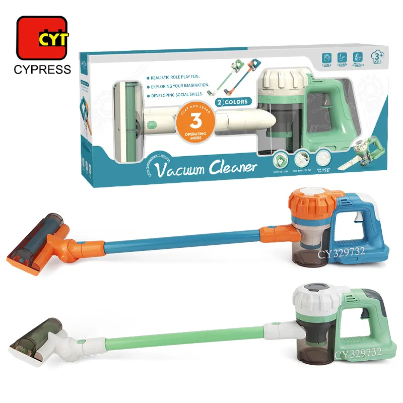 Vente chaude Faire semblant Jouet Aspirateur Ménage Nettoyage Jouets Jouer Ensemble Aspirateur Sans Fil Pour Enfants