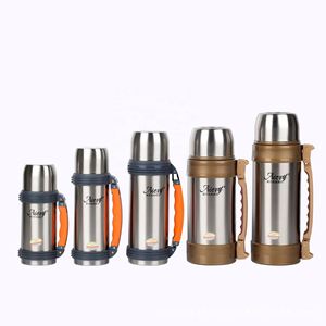 1200ml Large Climbing Outdoor Sport Water <b>Bottle</b> Custom Stainless Steel Thermos <b>Flask</b> <b>Bottle</b> Kettle - Product Image 1