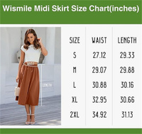 Jupe midi trapèze élégante rétro pour femme, taille haute, à pois, respirante, taille mini - Idéale printemps-été