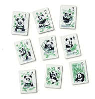 Набор акриловых карт для маджонга 2026 Modern Horse Panda Limited Edition, водостойкий, с животной тематикой, на 4 игрока, для праздничных подарков