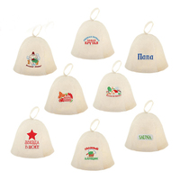 Topi Sauna bulu Kempa wol topi uap ruang Sauna