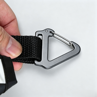 Sangle tactique en alliage d'aluminium de 25 mm pour sac à dos, boucle de fixation rapide standard intégrée, moulée et sablée