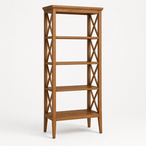 Elegant Contemporary <b>Solid</b> Pine <b>Wood</b> <b>Bookcase</b> Rack for Home Office Living Room for Bedroom Dining Room Kitchen Furniture - Product Image 1