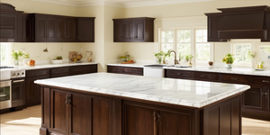 Free Sample 100% Vietnam Artificial Quartz Calacatta Skyline White Big Slab 20mm Thick Modern Kitchen Bathroom Vanity Table Top - Product Image 4