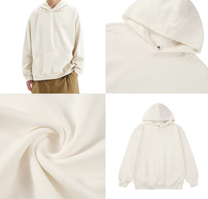 Basic Hoodie 300gsm French Terry Crewneck <b>Sweatshirt</b> Unisex Solid Plain Dyed Loose Fit for <b>Men</b> Women Casual - Product Image 6