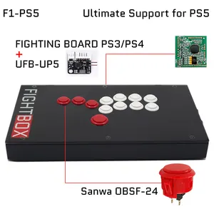 BOARD-UP5 All Sanwa Buttons FightBox FIGHTING Hitbox Arcade Style Joystick Fight Stick Game Controller For Xbox X/s/PS5/PS4/PC