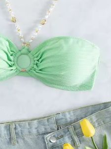 Ensemble de bikini licou sexy à chaîne de perles de vente chaude - Product Image 4