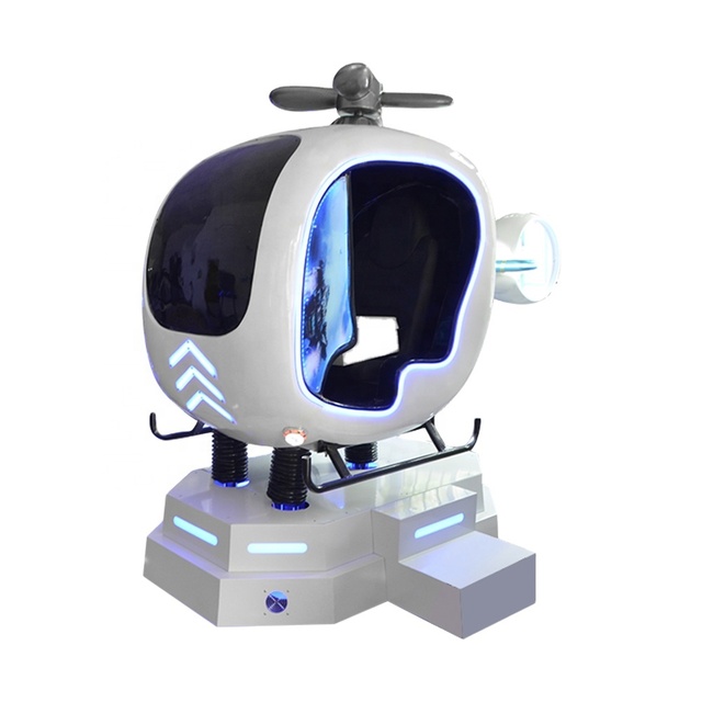 9D VR Helicopter Airplane Flight Simulator Outdoor Virtual Reality Game for Home Educational Use Made Fiberglass Metal for