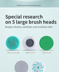 Nouvelles Massage par vibration entièrement automatique et multifonctionnel nettoyage du visage IPX67 brosse de bain électrique étanche à haute teneur en matériaux - Product Image 5