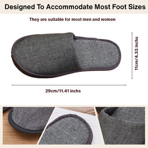 รองเท้าสลิปเปอร์โรงแรมแบบขายส่งจำนวนมาก รับทำโลโก้ตามสั่ง รองเท้าสลิปเปอร์แบบใช้แล้วทิ้งสำหรับแขก ใช้ในโรงแรมและธุรกิจบริการรับรอง - Product Image 5