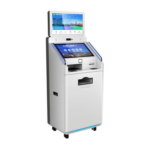Máquina de quiosco de seguridad RFID de impresión A4 de autoservicio KER, lector de tarjetas de pantallas táctiles curvas dobles para SDK de <span class=keywords><strong>registro</strong></span> gubernamental - Product Image 1