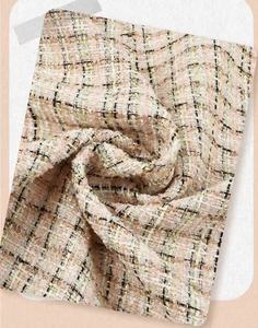 Tissu Tweed Multicolore 100% Polyester en Stock, Minimum 1 Mètre, pour Vêtements, Canapés, Blazers, Jupes, Costumes, Manteaux Haut de Gamme pour Filles - Product Image 3