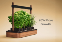Mini système hydroponique ABS de 2e génération avec chargement USB pour usage domestique/bureau, plantes d'intérieur et de cuisine