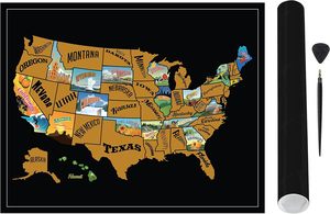 Usine personnalisée grande <span class=keywords><strong>carte</strong></span> <span class=keywords><strong>du</strong></span> <span class=keywords><strong>monde</strong></span> noire <span class=keywords><strong>à</strong></span> <span class=keywords><strong>gratter</strong></span> <span class=keywords><strong>carte</strong></span> murale éducative stratifiée interactive taille personnalisable conception comprend - Product Image 3