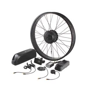 工厂批发胖轮胎电动自行车转换套件500W 750W 1000W Ebike BLDC轮毂辐条电机套件
