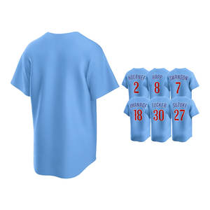 Großhandel Trikots Top Stitched Günstige American Baseball Jersey 7 Dansby Swanson 27 Seiya Suzuki 30 Kyle Tucker 8 Ian Happ - Product Image 5
