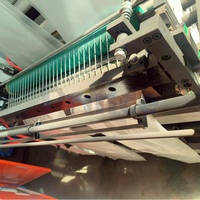 Machine de fabrication de sacs en plastique à double couche et quatre lignes pour T-shirts et sacs de courses, avec scellage thermique et découpe à froid